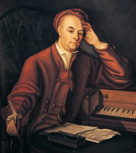 George Frideric Handel (1685-1759) tysk-engelsk musiker, målning av Philippe Mercier ca. 1725 (olja på duk)