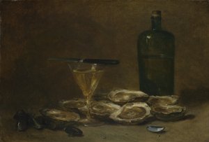 Stilleben med ostron, 1875-1877
