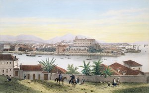 Rio de Janeiro (litho färg) av Philippe and Ciceri Eugene Benoist