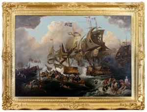 Den ärorika första juni av Philippe de (after) Loutherbourg