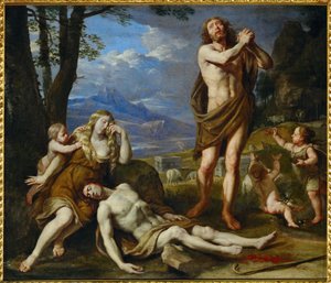 Beweinung Abels (målning på duk) av Philippe de Champaigne