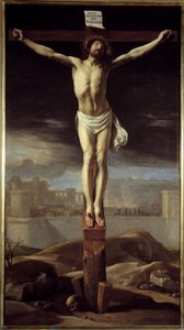Kristus på korset. Målning av Philippe De Champaigne (1602-1674) Ec. Flam. av Philippe de Champaigne