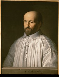 Jean Duvergier de Hauranne, abbot i S:t Cyran (oljemålning) av Philippe de Champaigne