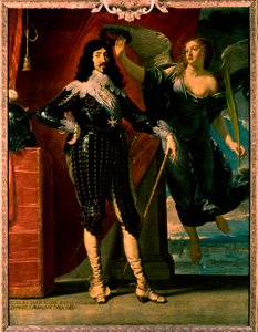 Ludvig XIII - porträtt av hans kröning av Victory av Philippe de Champaigne