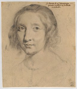 Porträtt av Charlotte Duchesne av Philippe de Champaigne
