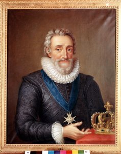 Porträtt av Henrik IV (1553 - 1610), kung av Frankrike. Målning av Philippe de Champaigne. Stockholms nationalmuseum av Philippe de Champaigne