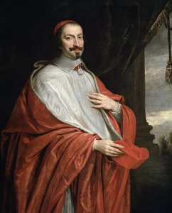Porträtt av kardinal Jules Mazarin (olja på duk