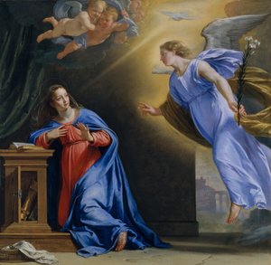 Bebådelsen, ca. 1644.