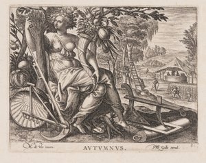 Autumnus, från Fyra årstider av Philips Galle