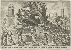 Jerikos ödeläggelse The Days of Doom of the Jewish People (serietitel) av Philips Galle
