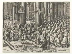 Tro Fides (titel på objekt) De sju dygderna (serietitel) av Philips Galle