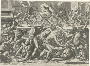 Gladiatorernas kamp av Philips Galle