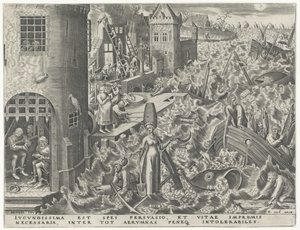 Högen Spes (titel på objekt) De sju dygderna (serietitel) av Philips Galle