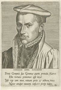 Porträtt av Cornelius Gemma av Philips Galle