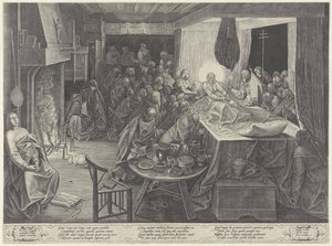 Marys dödsbädd av Philips Galle
