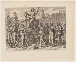 Vinets kraft [3 Esdras 3:19-23], från De fyra starkaste krafterna av Philips Galle