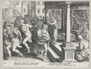Begravningen av St. Stefan av Philips Galle