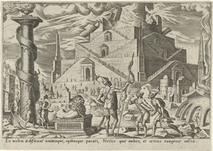 Babels torn The Days of Doom of the Jewish People (serietitel) av Philips Galle