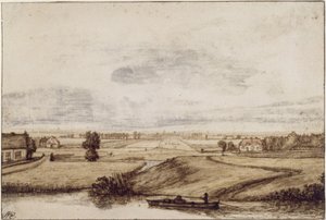 Vidsträckt, platt landskap