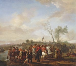 En armé på marsch (panel)