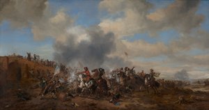 Stridsscen av Philips Wouwerman