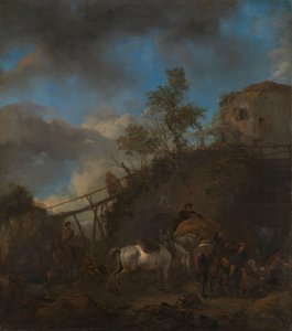 Smeden skor en häst av Philips Wouwerman