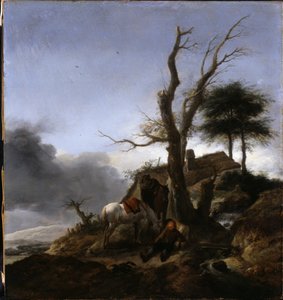 Resenärernas uppehåll av Philips Wouwerman
