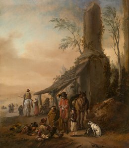 Ryttarens rast av Philips Wouwerman