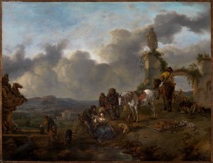 Vilande jaktsällskap av Philips Wouwerman