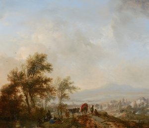 Vila under jakten av Philips Wouwerman