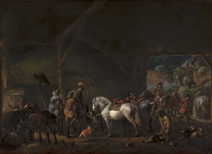 ”Avfärden från stallet” av Philips Wouwerman