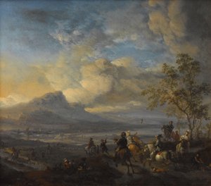 Falkjakten av Philips Wouwerman