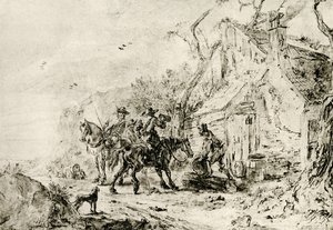 Stanna vid krogen av Philips Wouwerman