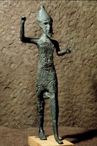 Phoenicia: statyett av en gud i brons. Hitta i havet nära Selinunte (Selinonte), Sicilien. 1300-1200-talet f.Kr. Palermo, Arkeologiska museet