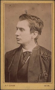 Leopold von Sacher-Masoch 1836-1895, ca. 1880 av Photo studio Adolf F. Czihak.