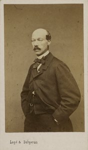 Porträtt av kompositören Alexandre Batta 1816-1902, ca. 1880. av Photo studio Legé and Bergeron.