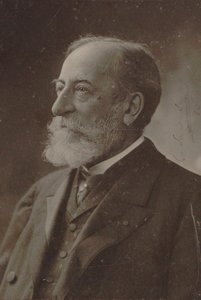 Porträtt av kompositören Camille Saint-Saëns 1835-1921, 1910.