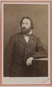 Porträtt av pianisten och kompositören Émile Prudent 1817-1863, ca 1860.
