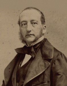 Porträtt av pianisten och kompositören Sigismund Thalberg 1812-1871, ca 1860.