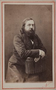 Porträtt av poeten Théophile Gautier 1811-1872, 1872.