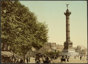 [Colonne de Juillet, Place de la Bastille, Paris, Frankrike]. av Photochrom Zürich
