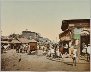 Indien. Calcutta. Upper Chitpore Road (A), efter foto av Dr. Kurt Boeck