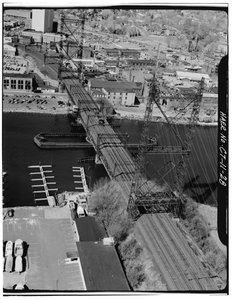 Norwalk River Bridge, Norwalk, Connecticut (s/v foto) av Photographer American