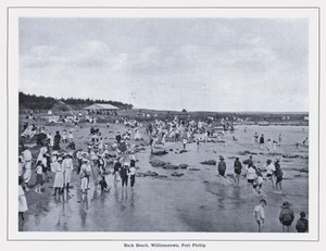 Back Beach, Williamstown, Port Phillip (s/v foto) av Photographer Australian