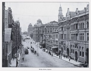 Bridge Street, Sydney (s/v foto) av Photographer Australian