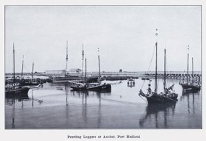 Pearling Luggers at Anchor, Port Hedland (s/v foto) av Photographer Australian