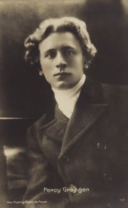 Percy Grainger, australiskfödd kompositör, arrangör och pianist (1882-1961) (svartvitt foto) av Photographer Australian