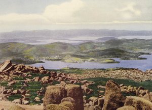 Tasmanien: Panorama från Pinnacle (färgfoto) av Photographer Australian