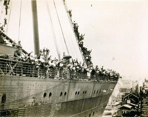 Mauretanien i Sydney, maj 1940 (s/v foto)