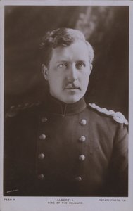 Albert I, kung av Belgien (s/v foto)